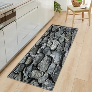 Anti-Slip Stone Pattern Kitchen Floor Mat