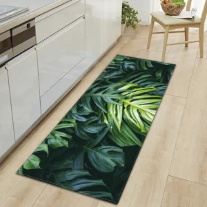 botanical kitchen rug