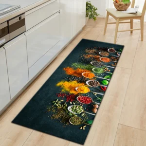 Dark Spoon Seasoning Kitchen Runner